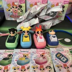 【新品】パワーパフガールズ キーキャップ4点セット THE POWERPUFF GIRLS パワーパフ ガールズ ブラインドキーキャップ