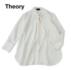 Theory セオリー ボウタイ ブラウス 白 ホワイト 日本製 近年 - メルカリ