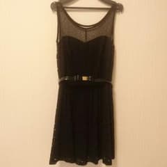 【クーさん様専用】ブラックレースワンピ♡のサムネイル
