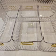 新品 THREEPPY 冷蔵庫用収納ケース クリア 大 4個セット - メルカリ