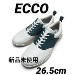 新品未使用 ECCO ゴルフシューズ 26.5cm グリーン メンズ スニーカー