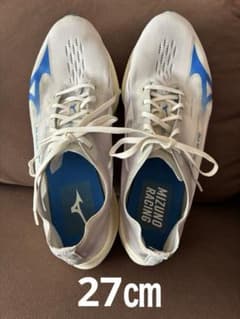 Mizuno Wave Rebellion Pro ホワイト/ブルー27㎝ - メルカリ