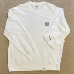 UNIQLO キースヘリング　ホワイト クルーネック スウェット　トレーナー　Lのサムネイル