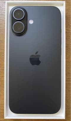 Apple iPhone16 ブラック 128GB(説明書、simピンなし)のサムネイル