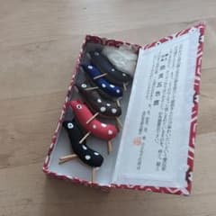 奈良 五色鹿 郷土玩具 鹿の置物 5体セットのサムネイル