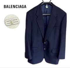 希少★BALENCIAGA オールド バレンシアガ 紺ブレ テーラードジャケットのサムネイル
