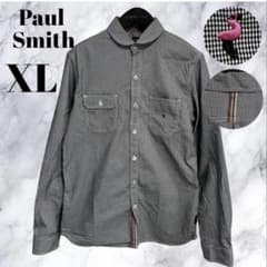 Paul Smith 長袖シャツ 千鳥格子 フラミンゴ刺繍 XLのサムネイル