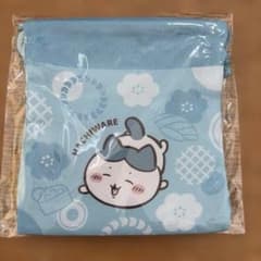 も*ゃ様 ちいかわ ハチワレ 巾着袋 ブルー くら寿司のサムネイル