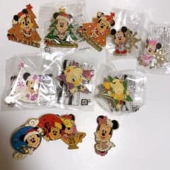 10】ディズニー ピンバッジ クリスマス 12個セット ミキミニ ドナデジ
