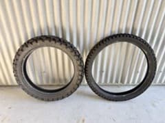 ダンロップ D605 2.75-21 120/80-18 2本セット - メルカリ
