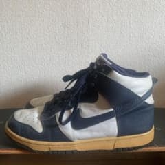 NIKE DUNK HIGH カレッジカラー　25.5センチ　紺白　04年制のサムネイル