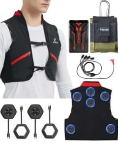 ペルチェベスト冷却ベスト バッテリーセット空調服　クールベスト 暑さ対策グッズのサムネイル