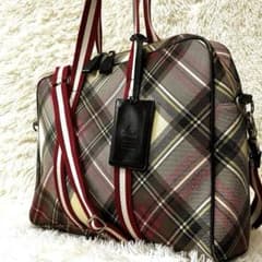 Vivienne Westwood チェック柄ショルダーバッグ2way - メルカリ