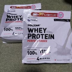 WINZONE ホエイプロテイン 1kg 2袋セットのサムネイル