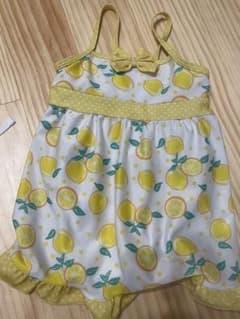 女の子 ワンピース水着 レモン柄 110cmのサムネイル