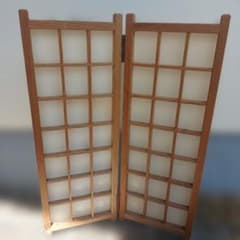★骨董品　ビンテージ　障子　パーテーション2 ☆骨董品 ビンテージ 障子 パーテーション2 - メルカリ