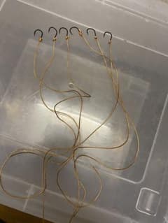 うなぎ仕掛け　つけ針　置き針のサムネイル