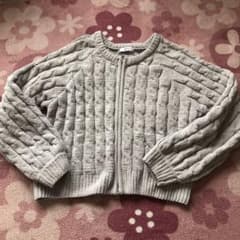 efforise ケーブルニット ジップアップカーディガンのサムネイル