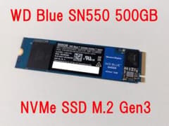 健康度99% WD Blue SN550 500GB NVMe SSD M.2 - メルカリ
