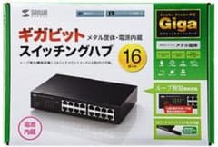 산와 서플라이 Giga 대응 스위칭 허브 16 포트 LAN-GIGAH16L