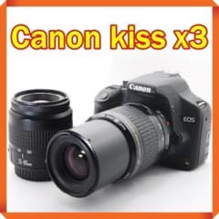 Canon EOS Kiss x3 一眼レフカメラ スマホ転送 ダブルレンズ - メルカリ