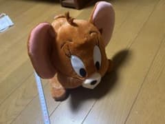 【新品 タグ付き】トムとジェリー 寝そべり Lぬいぐるみ ジェリー 寝ころび