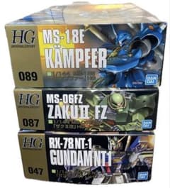 HGUC ガンプラ 3点セット ケンプファー ザクII改 ガンダムNT-1 HGUC ガンプラ 3点セット ケンプファー ザクII改 ガンダムNT-1 - メルカリ