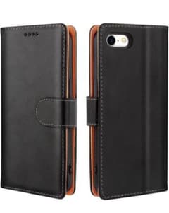 【iPhoneSE】手帳型スマホケース　Black&Orangeのサムネイル
