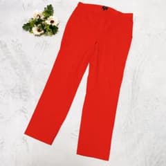 美品セオリー ECO CRUNCH リネン混 プルオンパンツ 赤 サイズ8 XL 美品セオリー ECO CRUNCH リネン混 プルオンパンツ 赤 サイズ8 XL