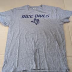 RICE OWLS Tシャツ グレー Delta Pro Weight