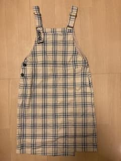 GU⭐︎AND24LOVELY  チェック　ジャンパー　ワンピース　160cmのサムネイル
