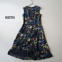 KEITH】 キース リバティー ワンピース ボタニカル ロングノースリーブ