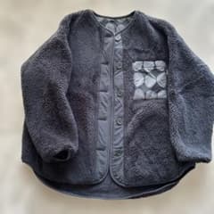 UNIQLO×marimekko 2024限定 ボアジャケット　黒　XL