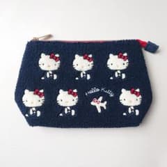 ハローキティ サガラ刺繍 ポーチ JAL 飛行機 - メルカリ
