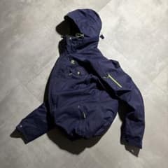 完品 00s SALOMON サロモン マウンテンパーカー パフジャケット 紺色