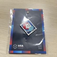 大阪関西万博 アメリカ館 星条旗　ピンバッチ 2個セット 大阪関西万博 アメリカ 館 スパーク 国旗 ピンバッチ 2個セット