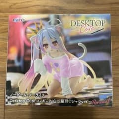 노게임·노라이프 Desktop Cute 피겨 화이트 고양이 귀 T셔츠 2