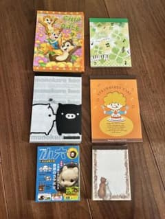 平成キャラクターメモ帳 まとめ売り 6点セット 当時物のサムネイル