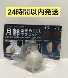 月齢蓄光めじるしマスコット 月齢15(望/満月・白) 全球のサムネイル