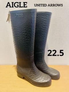 AIGLE クロコダイルパターン ロングブーツのサムネイル