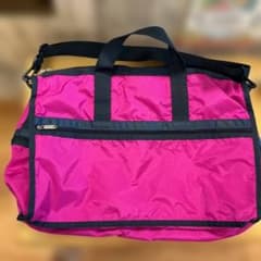 LeSportsac ボストンバッグ ピンク 旅行用　大型のサムネイル