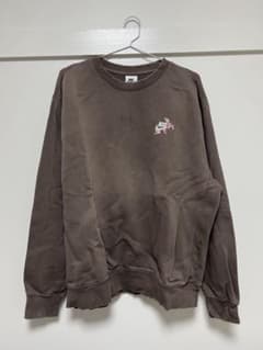 NIKE スウェット トレーナー ブラウン 刺繍ロゴ 花 古着のサムネイル
