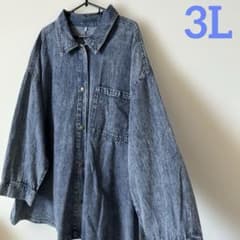 신품 큰 사이즈 3L 데님 셔츠 재킷 겉옷