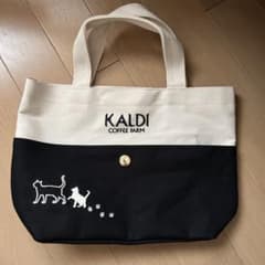 KALDI COFFEE FARM トートバッグ 猫刺繍のサムネイル