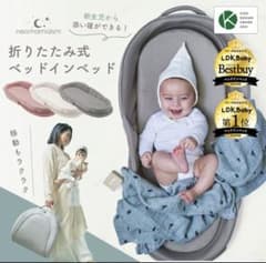 折りたたみ式ベッドインベッド グレー 新品未使用　箱ありのサムネイル