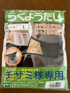 楽腰帯 腰部保護ベルト Lサイズ 新品  チサミ様専用のサムネイル