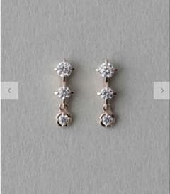 【新品】ete ビジューピアス ピンクゴールド パール ピアスキャッチ 箱付きのサムネイル