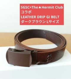 新品未使用】SGSC LEATHER DRIP GI BELT ベルト L - メルカリ