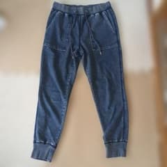GU　デニムスウェットイージーパンツ　М　63BLUEのサムネイル