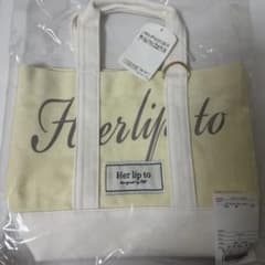 新品 Herlipto ハリプ トートバッグ yellow 新宿ルミネ2 限定品 - メルカリ